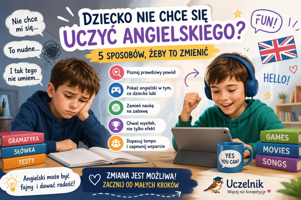 dziecko nie chce się uczyć angielskiego - nauka przez zabawę